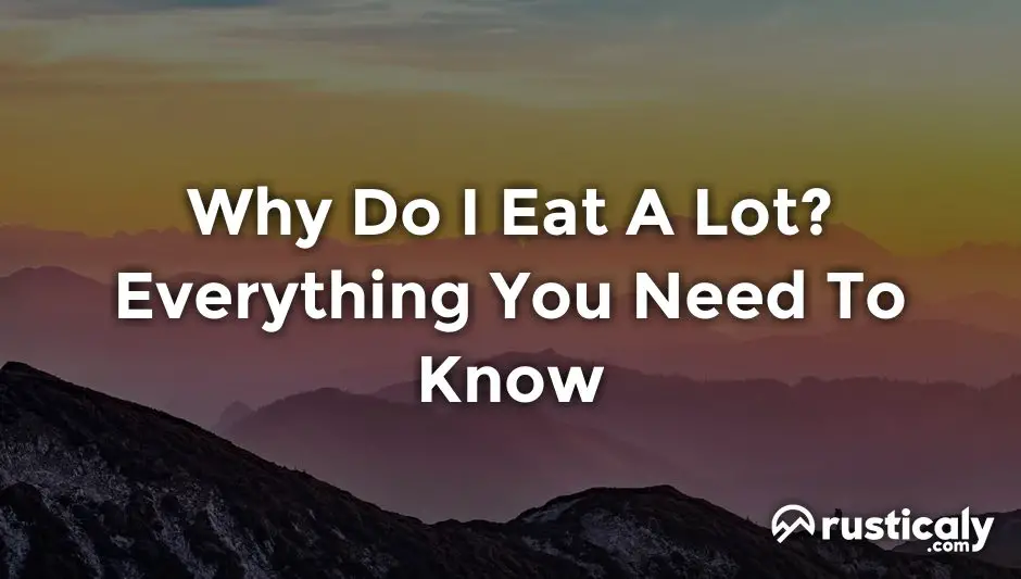why do i eat a lot