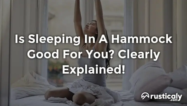 is sleeping in a hammock good for you