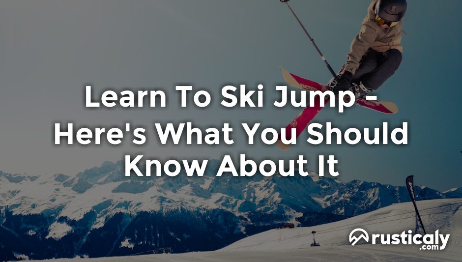 learn to ski jump