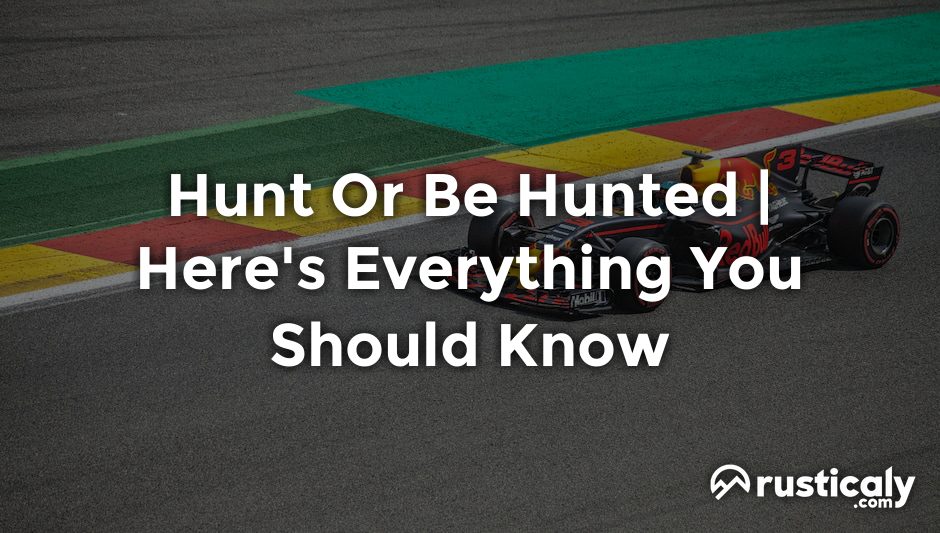 hunt or be hunted