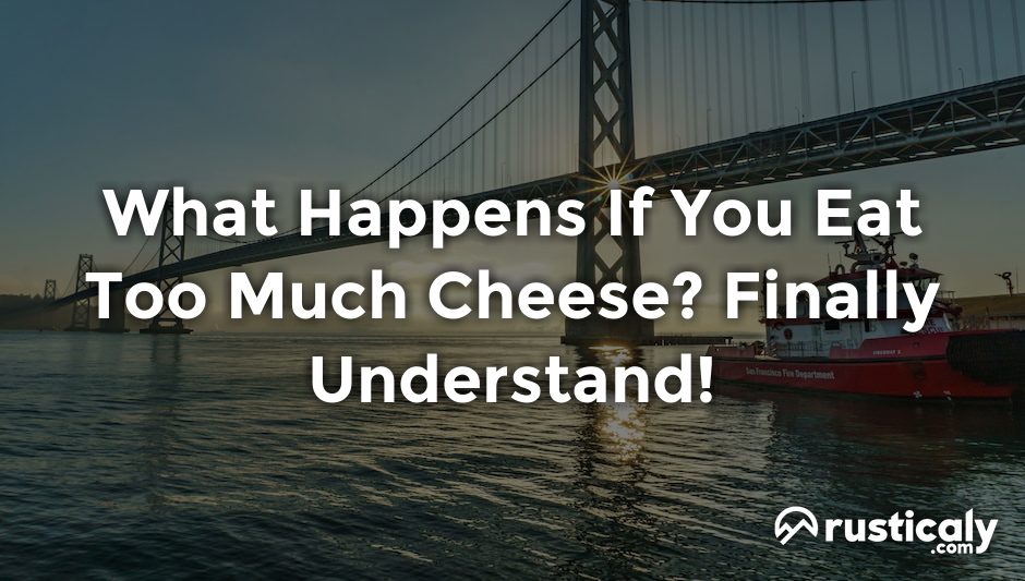what happens if you eat too much cheese