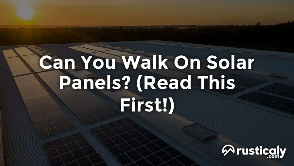 can you walk on solar panels