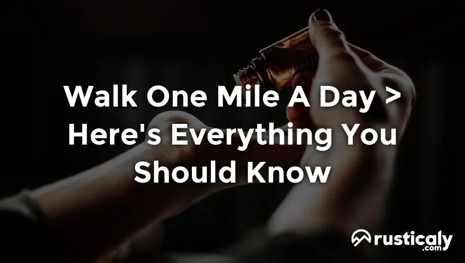 walk one mile a day