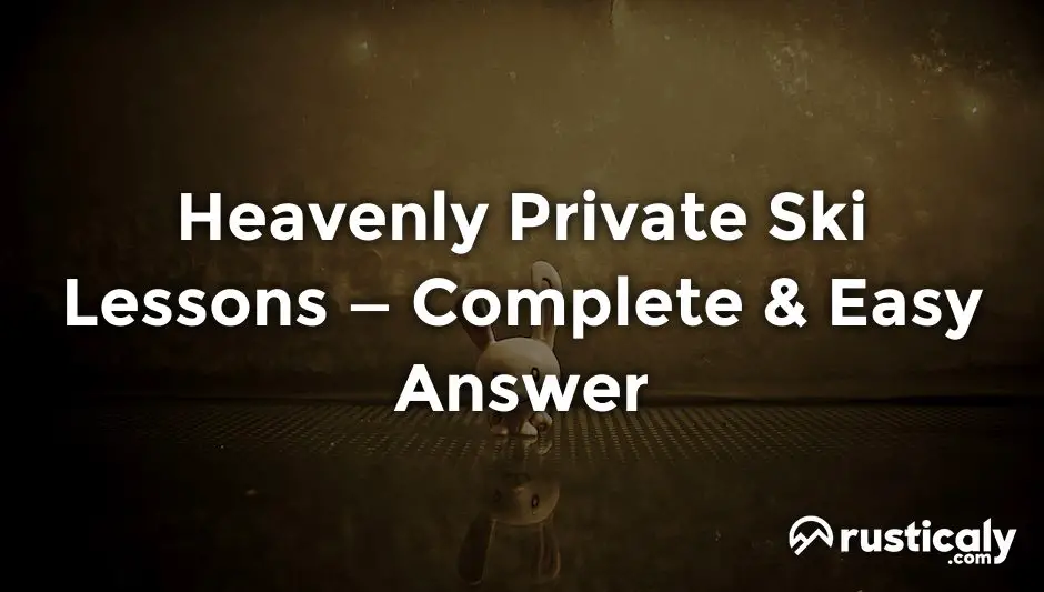 heavenly private ski lessons