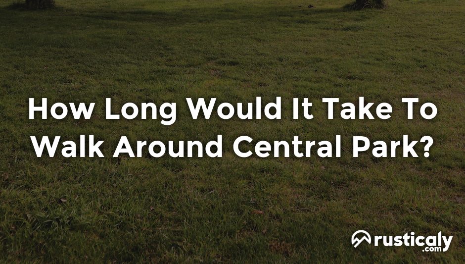 how long would it take to walk around central park