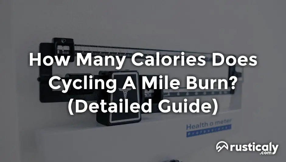 how many calories does cycling a mile burn