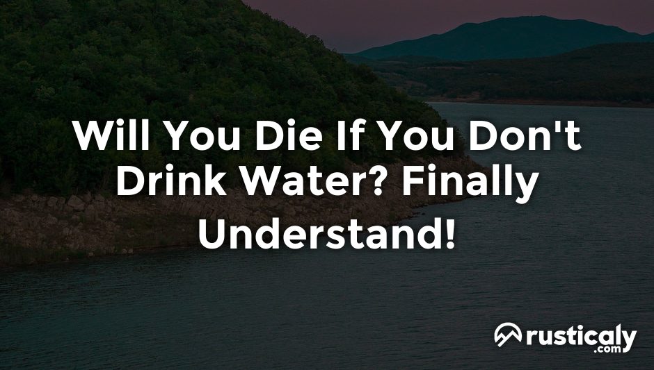 will you die if you don't drink water