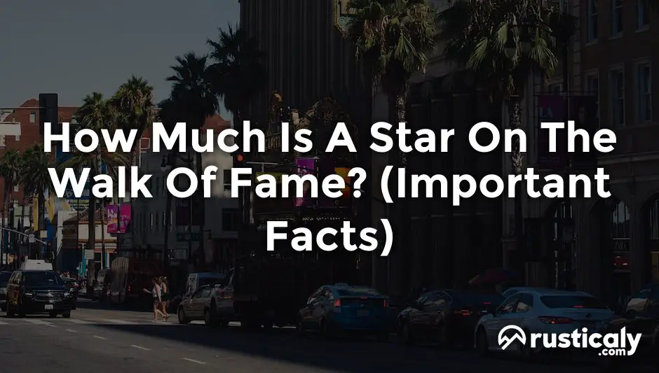 how much is a star on the walk of fame
