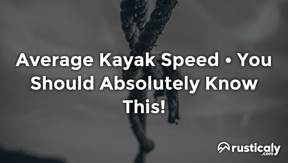 average kayak speed