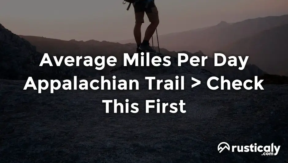 average miles per day appalachian trail
