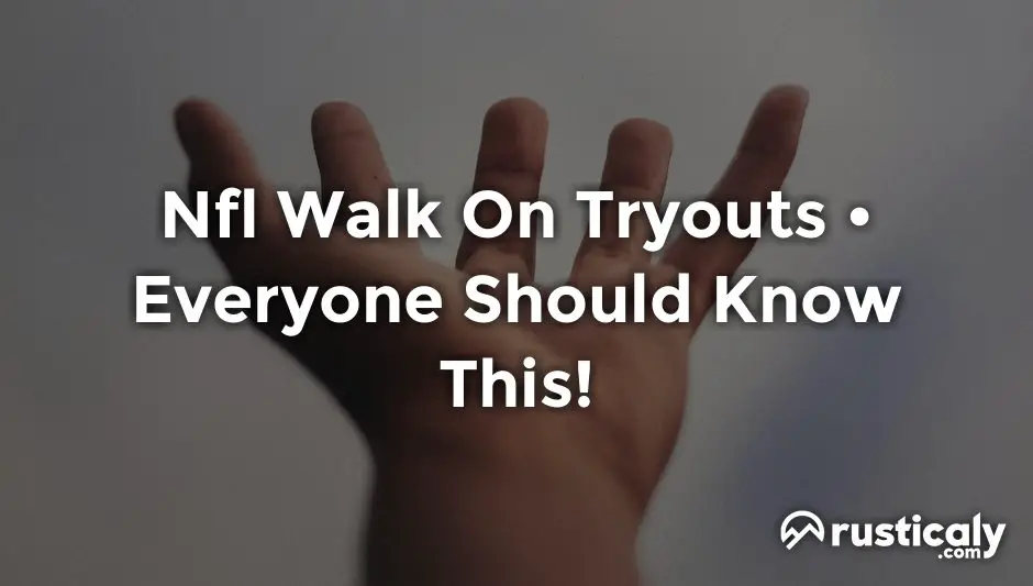 nfl walk on tryouts
