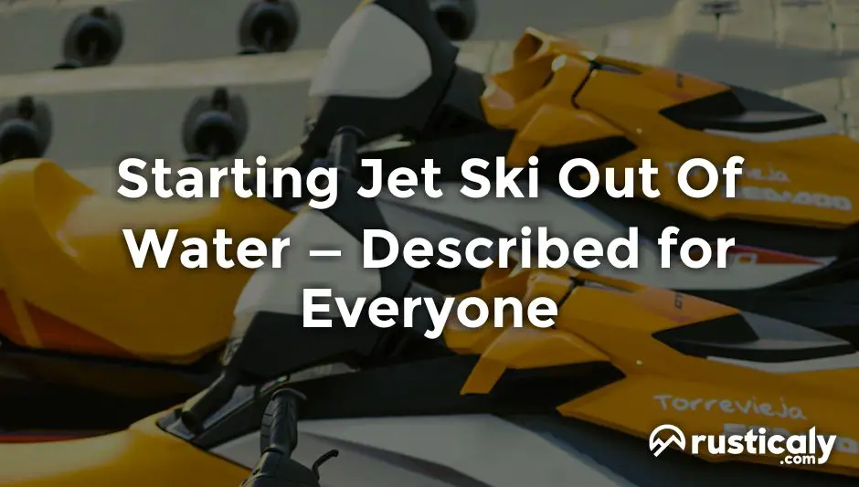 starting jet ski out of water