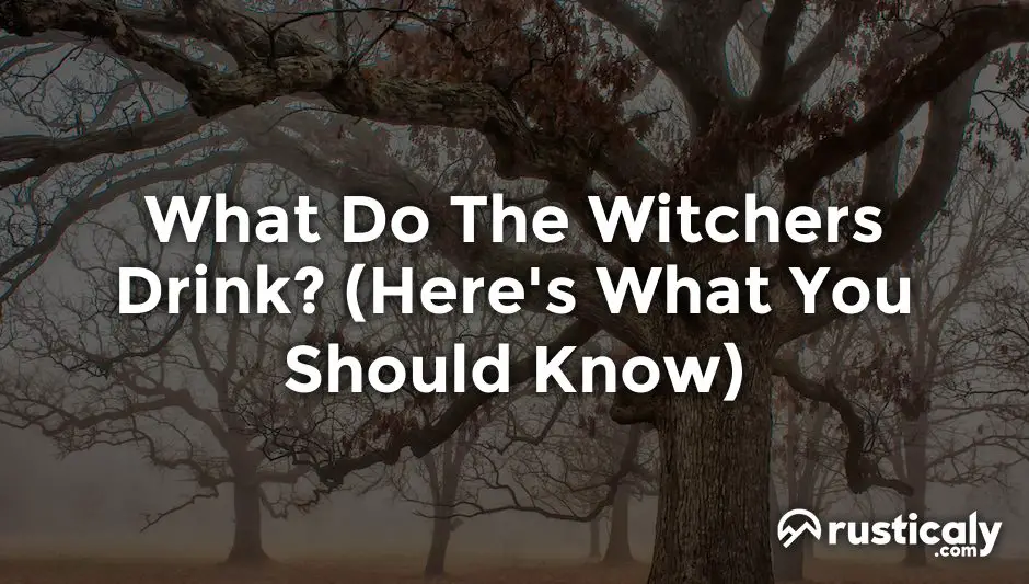 what do the witchers drink
