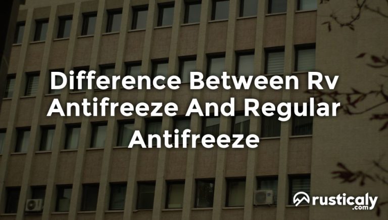 difference between rv antifreeze and regular antifreeze