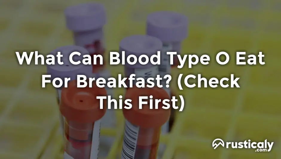 what can blood type o eat for breakfast