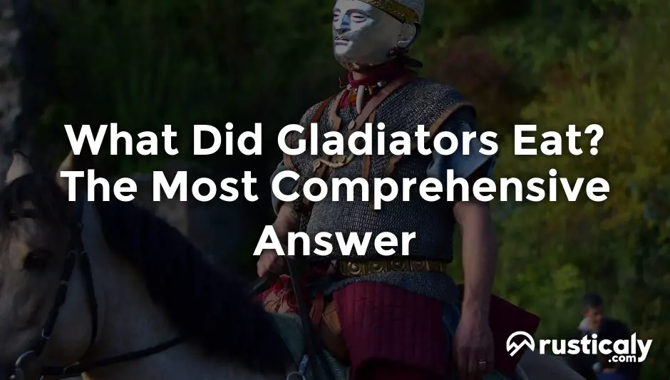 what did gladiators eat