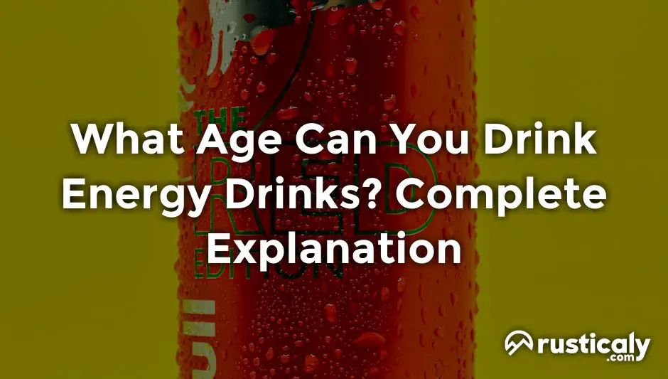 what age can you drink energy drinks