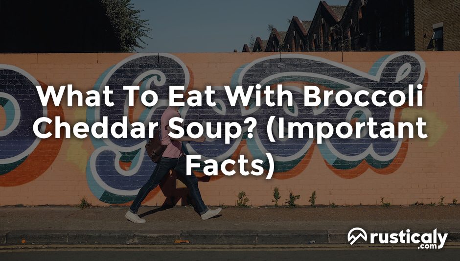 what to eat with broccoli cheddar soup