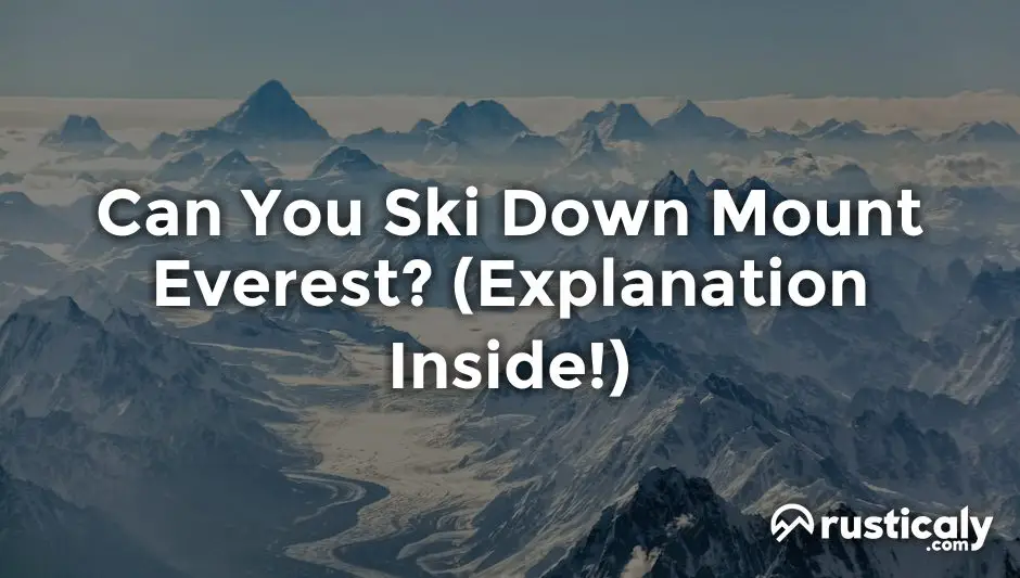 can you ski down mount everest
