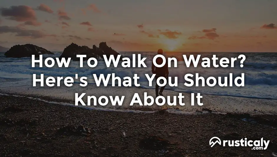How To Walk On Water? Here's What You Should Know About It