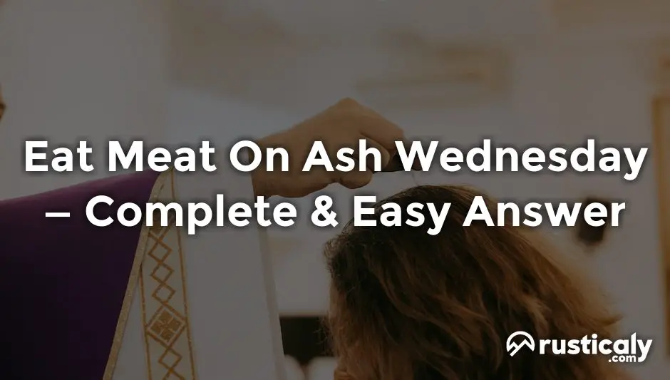 eat meat on ash wednesday