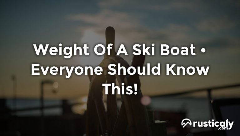 weight of a ski boat