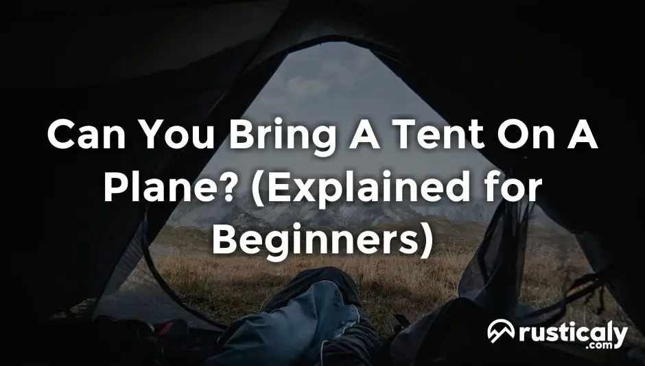 can you bring a tent on a plane