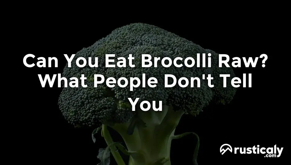 can you eat brocolli raw