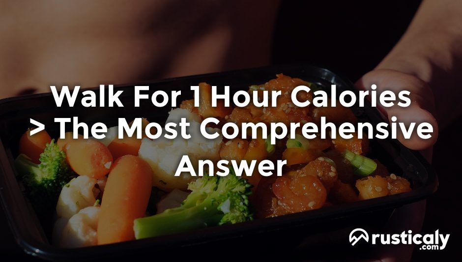 walk for 1 hour calories