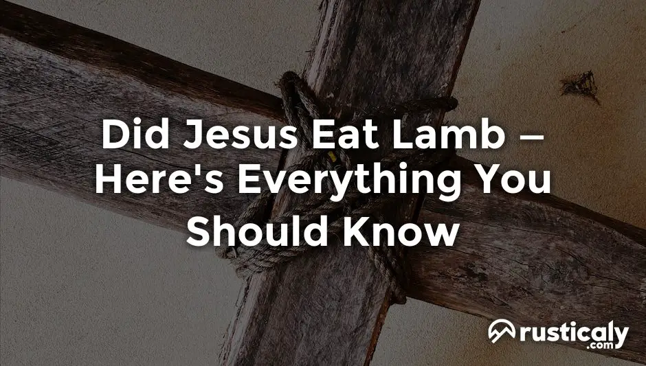 did jesus eat lamb