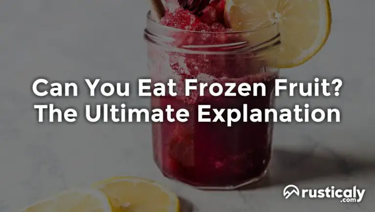 can you eat frozen fruit