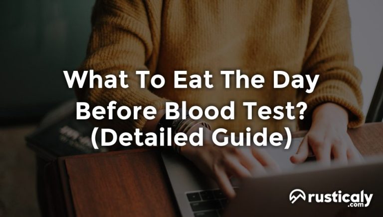 what to eat the day before blood test