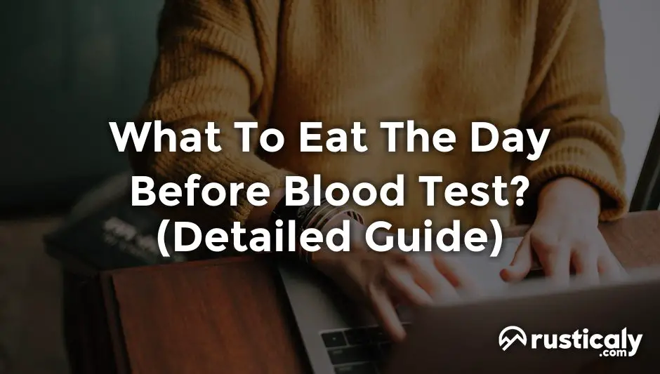 what to eat the day before blood test