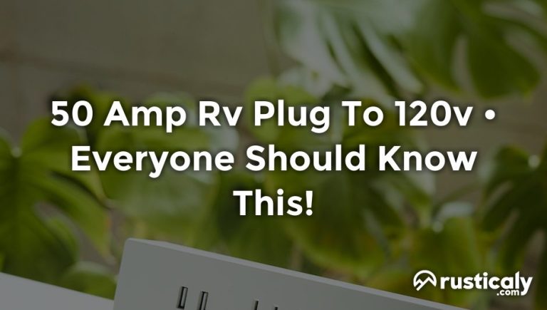 50 amp rv plug to 120v