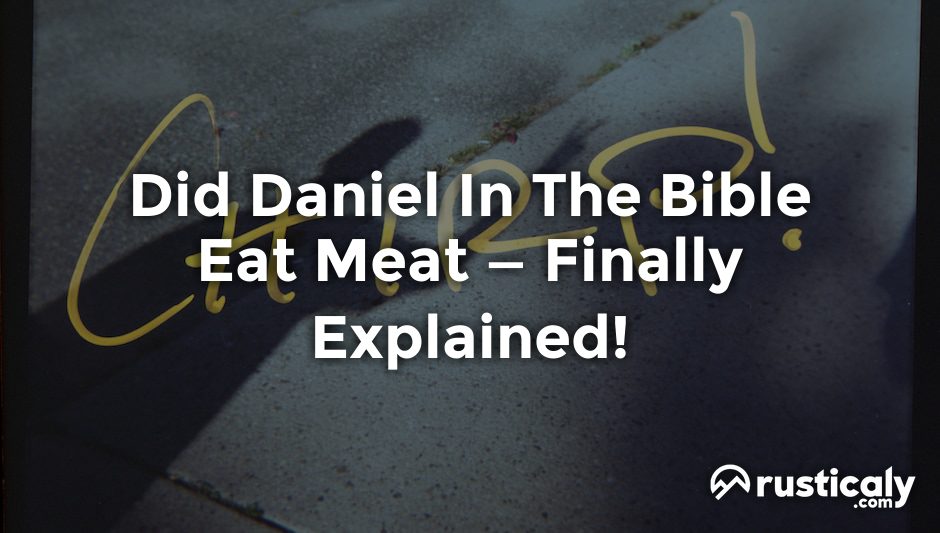 did daniel in the bible eat meat