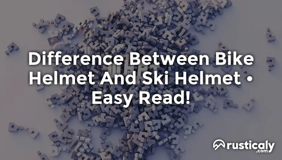 difference between bike helmet and ski helmet