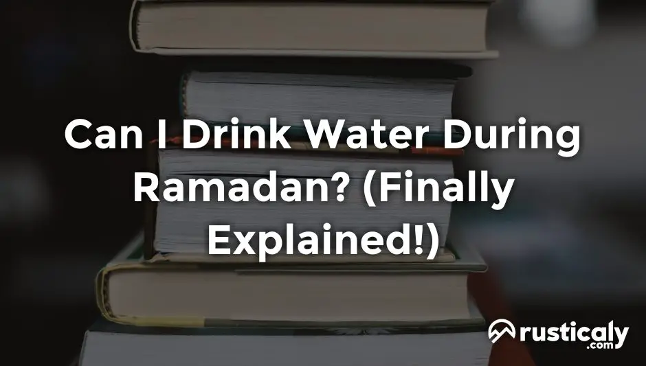 can i drink water during ramadan