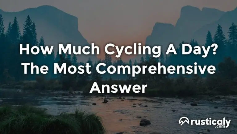 how much cycling a day