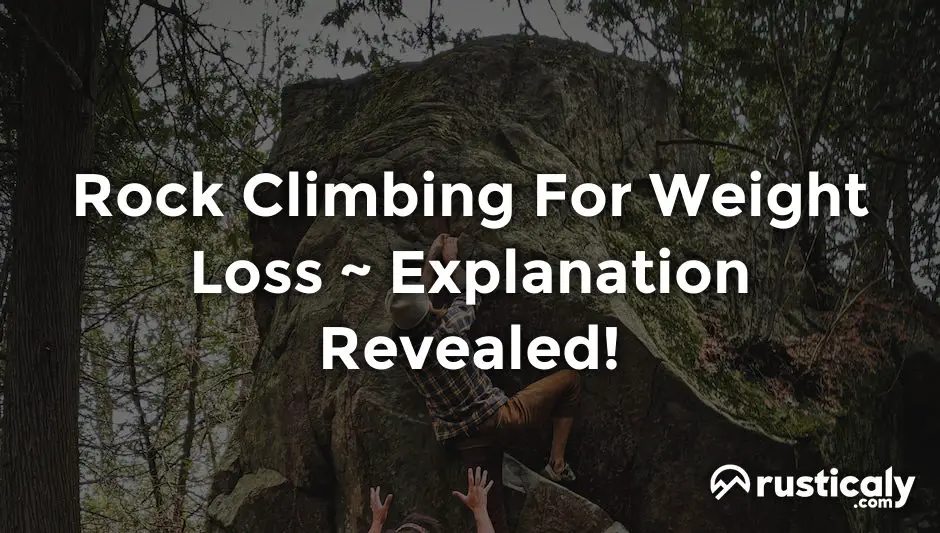 rock climbing for weight loss