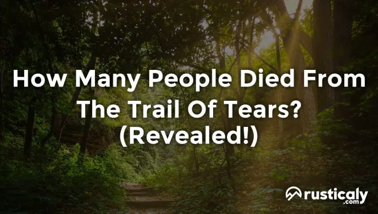 how many people died from the trail of tears