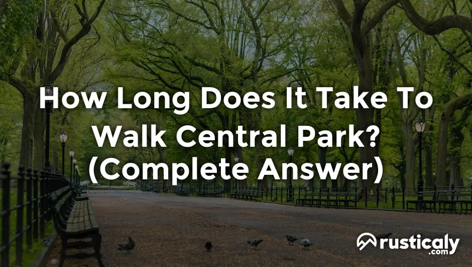 How Long Does It Take To Walk Central Park? (Helpful Examples)