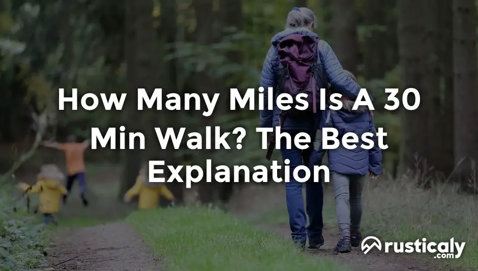 how many miles is a 30 min walk