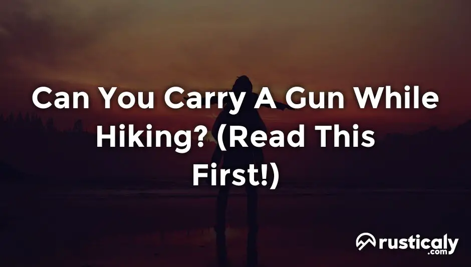 can you carry a gun while hiking