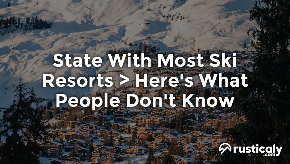 state with most ski resorts
