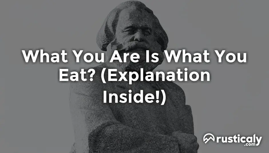what you are is what you eat