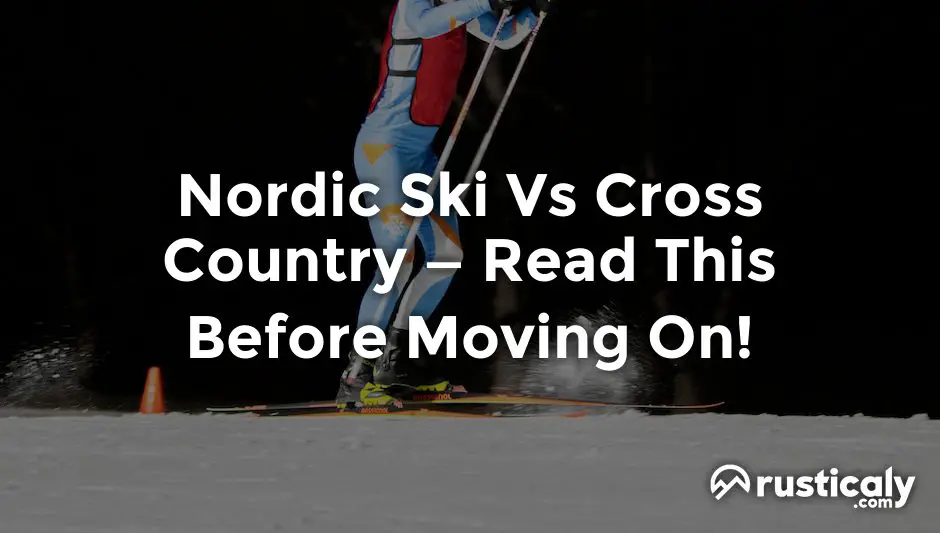 nordic ski vs cross country