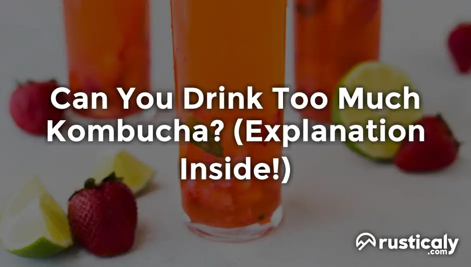 can you drink too much kombucha