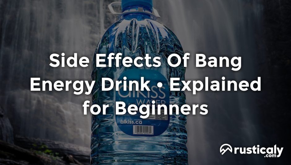 side effects of bang energy drink