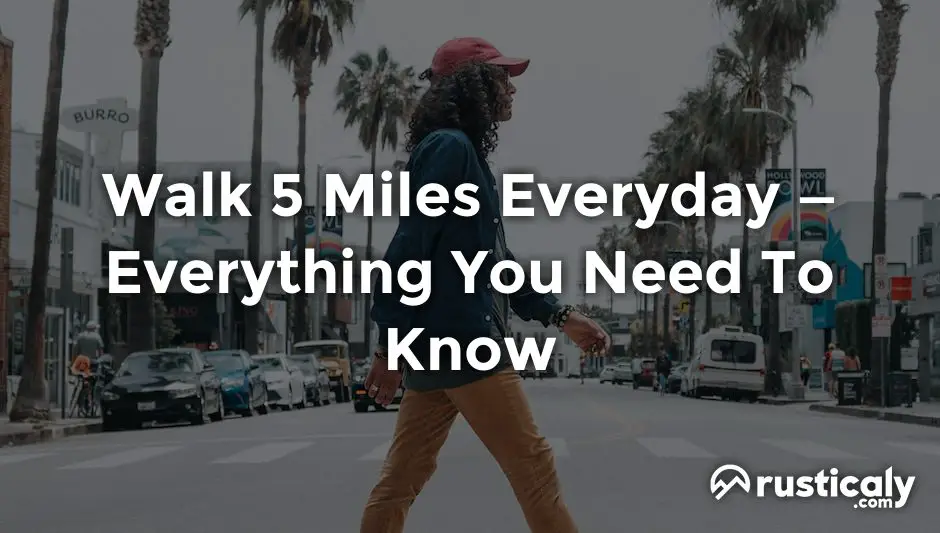 walk 5 miles everyday