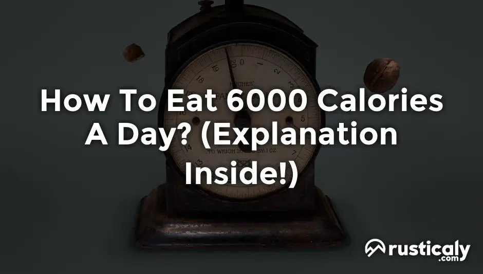 how to eat 6000 calories a day
